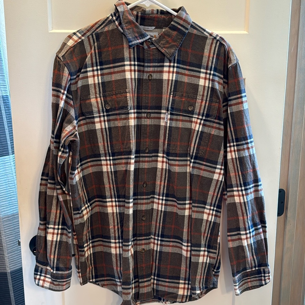 Men’s carhartt button down shirt
